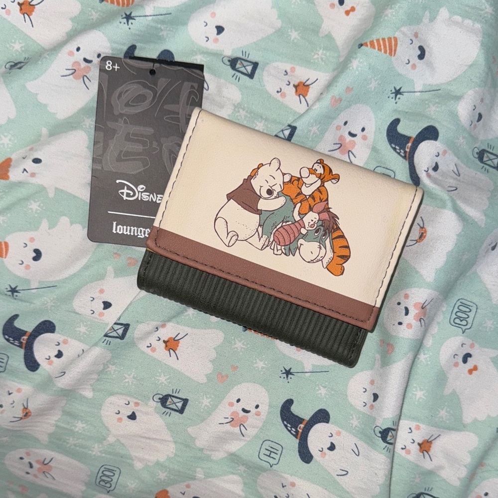 Loungefly Disney Card Holder - Cream and Brown